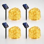 Total 104FT 240LED Solar Rope Lights Outdoor Waterproof, Warm White by Fairdeer