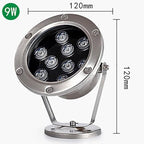 Submersible LED Fountain Lights - Swimming Pool Light, AC12V/24V RGB with Remote Control Pond Spotlight, IP68 Waterproof Underwater Landscape Light, Eclairage Sous Marin(Red Light,9W) - Image 2