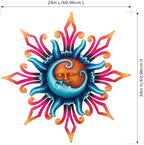 Regal Art & Gift Large Metal Sun Wall Decor, Indoor & Outdoor Sunburst Art - Image 4