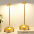 Kakanuo Rechargeable Cordless Table Lamp, Battery Operated Lamps, 3-Color Stepless Dimming, Portable Wireless Desk Lamp, LED Lighting for Dining Room, Restaurant, Office, Bar, Home(Gold 2 Pack) by KakanuoLightings