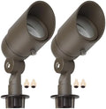 Lumina Lighting® 5W Landscape Lighting 12V Landscape Lights Low Voltage Landscape Spotlights Warm White Waterproof Outdoor Replaceable LED Bulb for Garden Lawn Porch Patio and Yard (Bronze) (2-Pack) by LuminaLighting%C2%AE