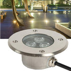 Submersible Led Lights 3W IP68 Stainless Steel, 12v/ 24v Recessed Underwater Spotlight (Green,12v) by Unknown