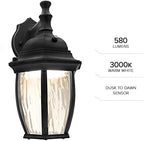 Maxxima LED Black Outdoor Wall Light, 580 Lumens 3000K, Dusk to Dawn Sensor - Image 4