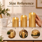 Gold Candles Battery Operated with Remote for Christmas Decor - Image 4
