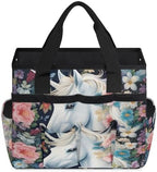 Unicorn Garden Tool Bag Organizer Heavy Duty Funny Unicorn Gardening Tote Bag with 10 Pockets for Women Men Gardening Gifts - Image 3