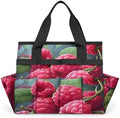 Fruits Garden Tool Bag Organizer Heavy Duty Raspberries Gardening Tote Bag with 10 Pockets for Women Men Gardening Gifts by Home