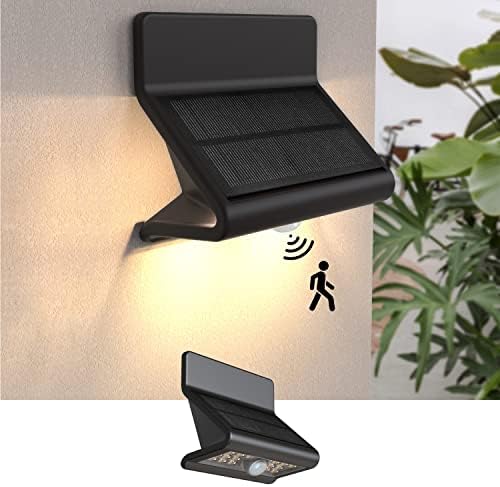 AURAXY Solar Motion Sensor Security Lights Outdoor, Bright Waterproof LED Lights, Wireless Solar Wall Light to Protect Your Home for Front Door Yard Backyard Garage Porch Fence by AURAXY