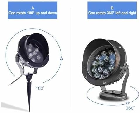 Outdoor Landscape Lights - IP65 Waterproof LED Tree Spotlights, 220V Plug-in Floodlight for Garden, Villa & Courtyard Lighting, Perfect for Pathway & Park Illumination - Image 4