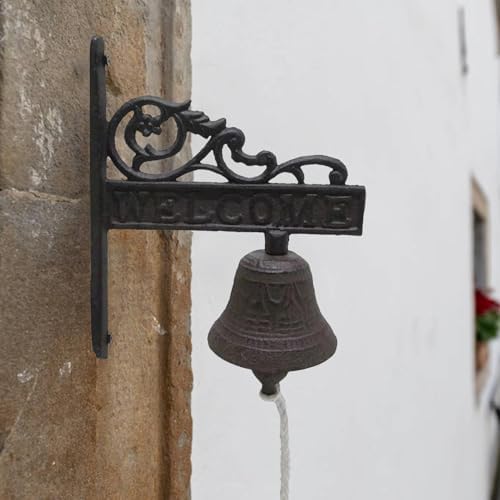 Cast Iron Bell For Outdoor Vintage Cast Iron Dinner Bell As Entry Door Bell - Image 5