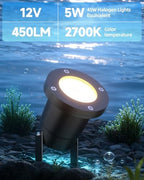 Underwater Pond Lights 12V IP68, Replaceable 5W MR16 Bulb, 1-Pack - Image 3