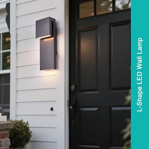Tarentlight Outdoor Wall Lights Modern Exterior Lighting Fixtures, 3000K Integrated LED, Wall Sconce Lighting 2 Packs, Bronze Outside Wall Mount Lights for House Front Door Porch Garage Patio - Image 4