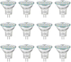 3W MR11 LED Landscape Light Bulbs, Low Voltage 12V 20W Halogen Replacement for Outdoor Landscape Spotlight and Track Light, GU4 Bi-Pin Base, Daylight White 4000K, Non-Dimmable, (Pack of 12) by SANSUN