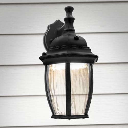 Maxxima LED Black Outdoor Wall Light, 580 Lumens 3000K, Dusk to Dawn Sensor - Image 5