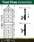 ARIFARO 2 Pack 78"H x 20"W Metal Garden Trellis for Climbing Plants Outdoor - Image 2