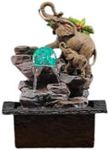 LUNIZ Waterfall Fountain Office Desktop Fountain Resin Living Room Desktop Decoration Outdoor Desktop Fountain Zen Decoration for Home Office by Unknown