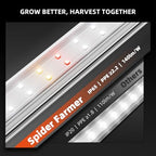 Spider Farmer 3FT T5 LED Grow Lights for Indoor Plants, 5000K 3000K 660nm Full Spectrum 200W (8x25W), IP65 Waterproof Linkable LED Plant Light Strips, 8-Pack for Seed Starting Hydroponics - Image 5