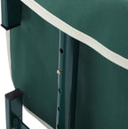Tnfeeon Upgraded Wide Garden Kneeler and Seat with 2 Tool Pouches, Workseats 2 Tool Pouches, 10.6 Inch Width Foldable Stool Bench Kneeling Sitting Support 400 Lbs Gardeners Seniors (Green) - Image 7
