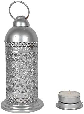 Lalhaveli Retro Iron Candle Lantern Moroccan Wrought Iron Metal Candle Holder Hanging Lamp Horse Light Lantern for Home Decor 7 x 3 Inch - Image 6