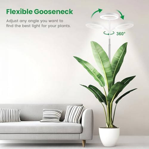 Garpsen 6000K Grow Light with Gooseneck, for Large Plants, 2Pack - Image 4