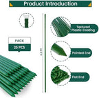 PROWORX 57 Inch 4.8Ft Plant Support Garden Stakes for Outdoor Plants, 25PCS - Image 5
