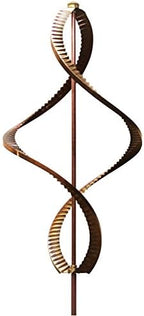 Kinetic Dual Helix Spinner, One Size, Copper by StanwoodWindSculpture
