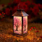 Solar Lantern Cherry Blossom Tree Full Bloom Outdoor Waterproof Garden Hanging Lantern Solar Powered Lighting Outside Solar Light for Patio Yard Camping, Gifts for Women Mom by Unknown