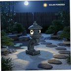 Pagoda Garden Statue - Japanese Garden Decor Grey Resin Pagoda Statue for Outdoor Zen Atmosphere - Image 4