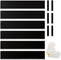 IDZO Black Metal Landscape Edging 8" H, Weather-Resistant Steel Garden Border, Flexible Lawn Barrier, Easy Installation for Flower Beds, Paths, Driveways, and Outdoor Spaces - 6 Pieces by Idzo