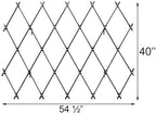 Achla FT-32G Designs Wall Mounted Lattice Garden Trellis, Graphite - Image 3