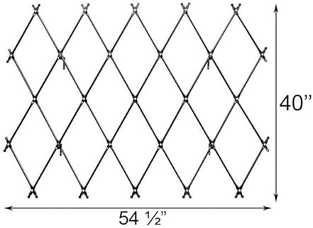 Achla FT-32G Designs Wall Mounted Lattice Garden Trellis, Graphite - Image 3