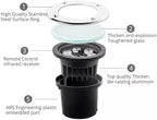 Submersible LED Fountain Light - Swimming Pool Underwater Lamp, IP68 Waterproof Stainless Steel Pond Spotlight, AC 12V/24V RGB Landscape Lights, with Remote Control(24V,36w) - Image 5