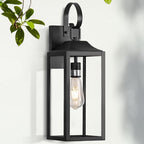 19" Large Outdoor Wall Lights Exterior Light Fixtures Black by Yolsunes