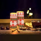 2Pcs Snowflake Stripes Flickering Flameless Bulk Candles Battery Operated with Remote and Timer LED Pillar Candles for New Year Home Decoration - Image 7