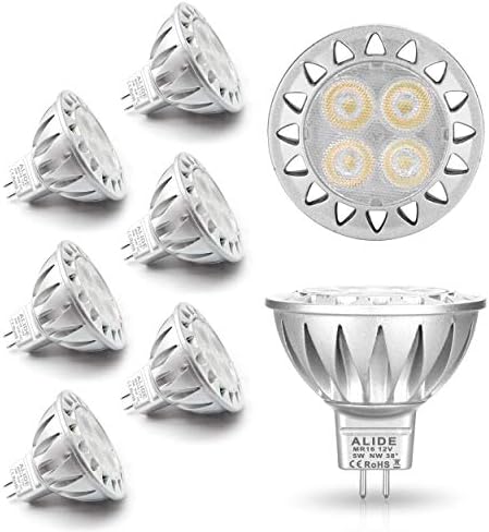 ALIDE MR16 GU5.3 Led Landscape Bulbs 12V Low Voltage 4000K Neutral White by ALIDE