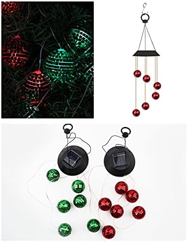 Solar Led Light Outdoor Wind Chime Lamp Color Changing Mobile Hanging Decorative Lighting for Garden Corridor Wedding Decoration (Color : Green) - Image 5