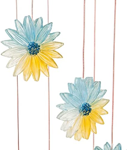 Evergreen Color Changing Solar Mobile with Spinning Light Refractor, Florals- 7 x 29 x 7 Inches Fade and Weather Resistant Outdoor Decoration for Homes, Yards and Gardens - Image 4