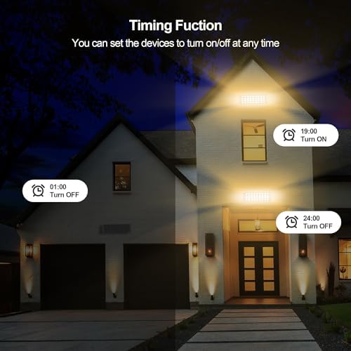 Wall Washer Light – Smart LED Landscape Spotlights with 6CCT Adjustable Color Temperature, Dimmable 1%-100%, Waterproof IP65, RF Remote & App Control, Timer Function, Easy Installation - Image 5