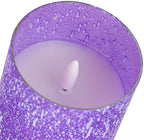 Purple Flameless Candles With Remote LED Battery Operated Candles Set of 3 - Image 3