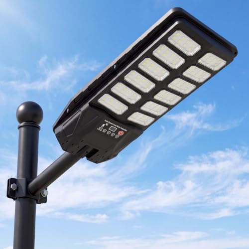 Solar Street Lights Outdoor Waterproof 1 Pack, Dusk to Dawn Outdoor Lights by Unknown