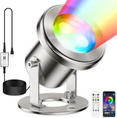 LyLmLe Underwater Pond Light with APP Control & 12V Transformer by LyLmLe