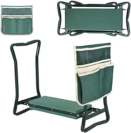 Foldable Garden Kneeler Gardening Bench with Soft Kneeling Pad for Gardening Flowers and Vegetables Balcony Care Potted Plants Yard Cleaning Home Cleaning by mitoharet