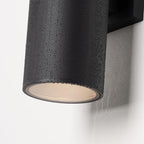mirrea 18" Modern Outdoor Porch Light in 2 Lights, Matte Black, 2 Pack - Image 6