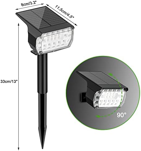LANSOW Solar Spot Light Outdoor Color Changing, 12Pack Christmas Spotlights - Image 7