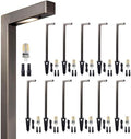 Gardenreet Brass Low Voltage L-Shaped Path Light, Bronze, G4, 3000K, 12Pack by Gardenreet