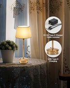 UMEXUS Cordless Rechargeable Table Lamp, Small Battery Operated Table Light - Image 5