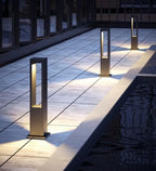 Modern LED Landscape Path Lights - Waterproof Aluminum Bollard Lighting Fixture for Outdoor Walkway, Garden, Patio & Courtyard - IP54 Rated, Pathway Illumination - Image 4