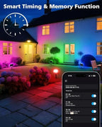 T-SUN 4 Pack 30W RGB Flood Lights Outdoor Color Changing Flood Lights - Image 4