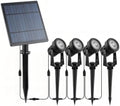 AVEKI Solar Spot Lights Outdoor, 4 in1 Solar Landscape Uplights, IP65 Waterproof Landscape Uplights for Garden Yard Driveway Porch (White) by AVEKI