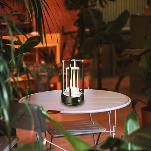 Cordless Table lamp, 4000mAh Battery Rechargeable Lamp (Black-2) - Image 7