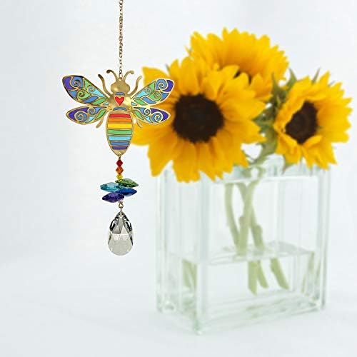 Woodstock Chimes Woodstock Rainbow Makers Collection, Crystal Wonders, 5'' Bumble Bee Crystal Wonders Crystal Suncatchers for Outdoor, Patio, Home or Garden Décor (CWBEE) - Image 2